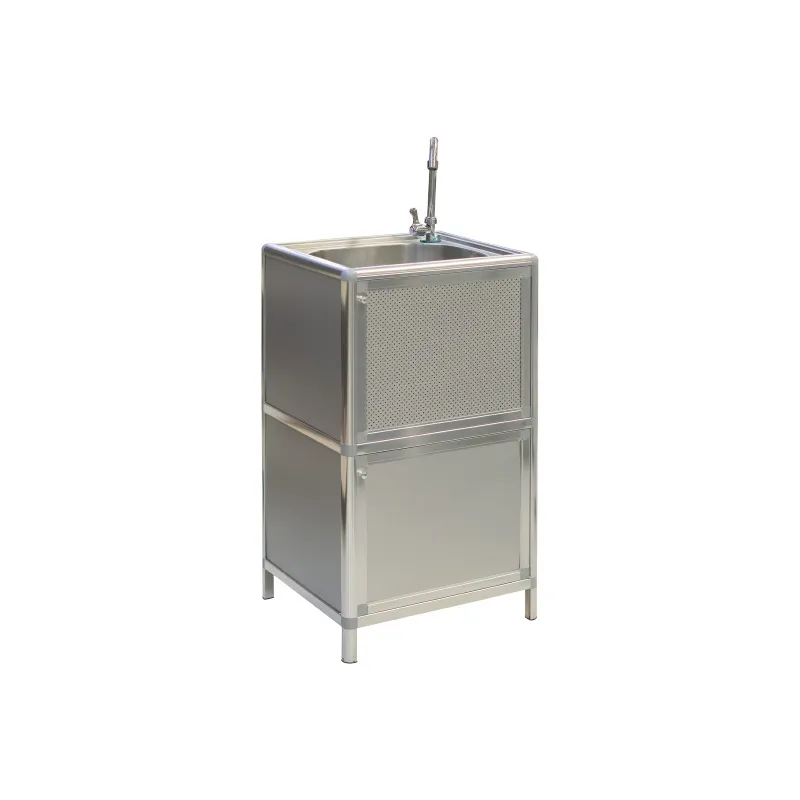 CTX CABINET CCN1221-KTAC9030 SILVER ALUMINUM WITH SINK AND FAUCET