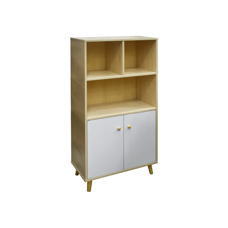 CTX BOOK CASE BCN0122-KTST-5600W BEECH AND WHITE MDF BOARD MELAMINE TREATMENT 3 LAYERS PLAIN