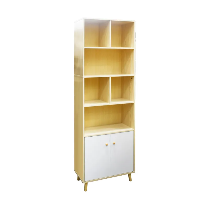 CTX BOOK CASE BCN0122-KTST-5602W BEECH AND WHITE MDF BOARD MELAMINE TREATMENT 5 LAYERS PLAIN