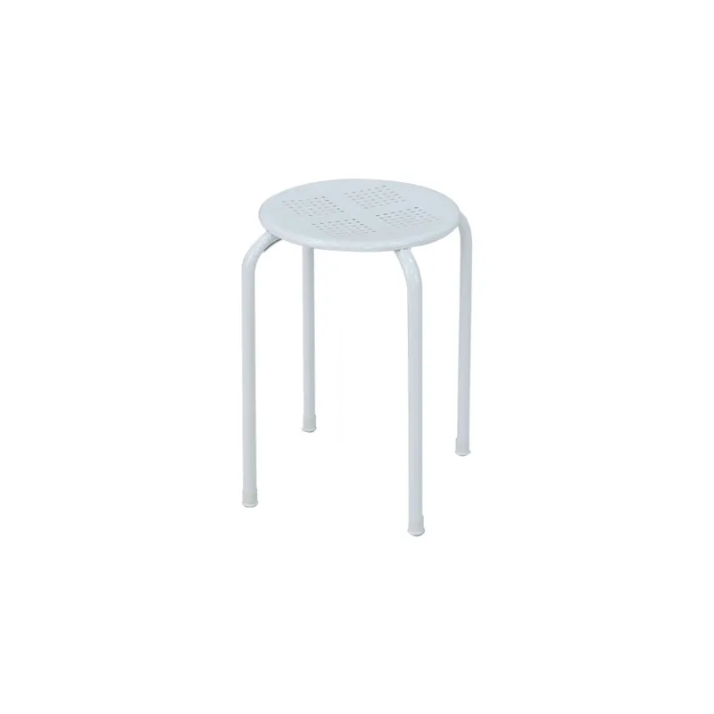 CTX CHAIR SCH0722- SC99001W POWDER COATING/WHITE STEEL+PLASTIC STACKABLE/NESTABLE, HEAVY DUTY STOOL