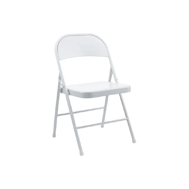 CTX CHAIR CCH0722- SC98016HW POWDER COATING/WHITE STEEL+PLASTIC FOLDING SQUARE TABLE WITH BACKREST CHAIRS