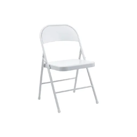 CTX CHAIR CCH0722- SC98016HW POWDER COATING/WHITE STEEL+PLASTIC FOLDING SQUARE TABLE WITH BACKREST CHAIRS