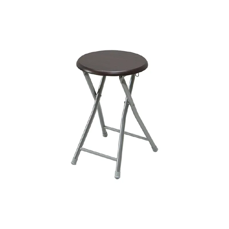 CTX CHAIR SCH0722- SC22011LW POWDER COATING/SILVER+WALNUT STEEL+MDF WITH PVC+PLASTIC FOLDING STOOL