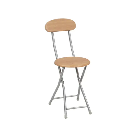 CTX CHAIR SCH0722- SC20003B POWDER COATING/SILVER+BIRCH STEEL+MDF WITH PVC+PLASTIC FOLDING SQUARE TABLE WITH BACKREST CHAIRS