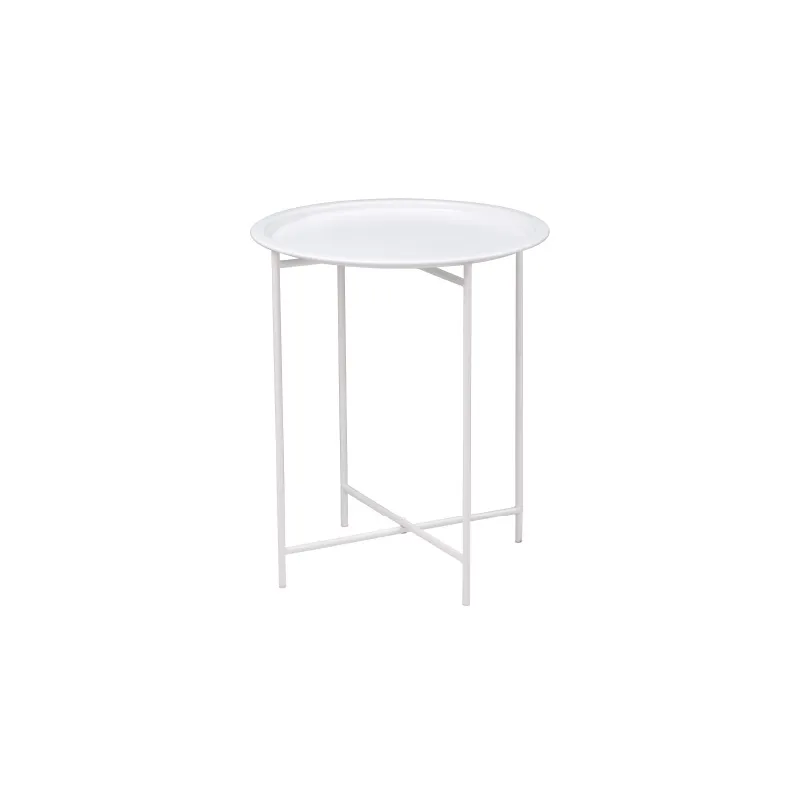 CTX CHAIR TCH0722- SC28334-A5W POWDER COATING/WHITE STEEL+PLASTIC FOLDING ROUND