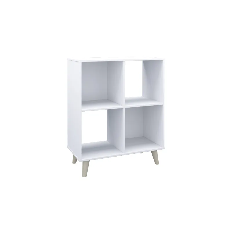 CTX CUBE ORGANIZER OCS0822- 2907WH WHITE PARTICLE BOARD WITH PU PAPER 4 CUBE WITH LEG