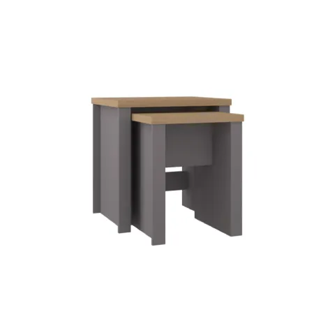 CTX NESTING TABLE TCS0822-2029WH BIANCA OAK = TOP PARTICLE BOARD WITH PU PAPER NESTABLE
