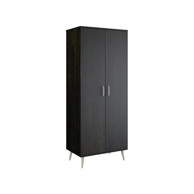 CTX DOOR WARDROBE WCS0822-2374MO MIDNIGHT ONYX PARTICLE BOARD WITH PU PAPER 2 DOORS