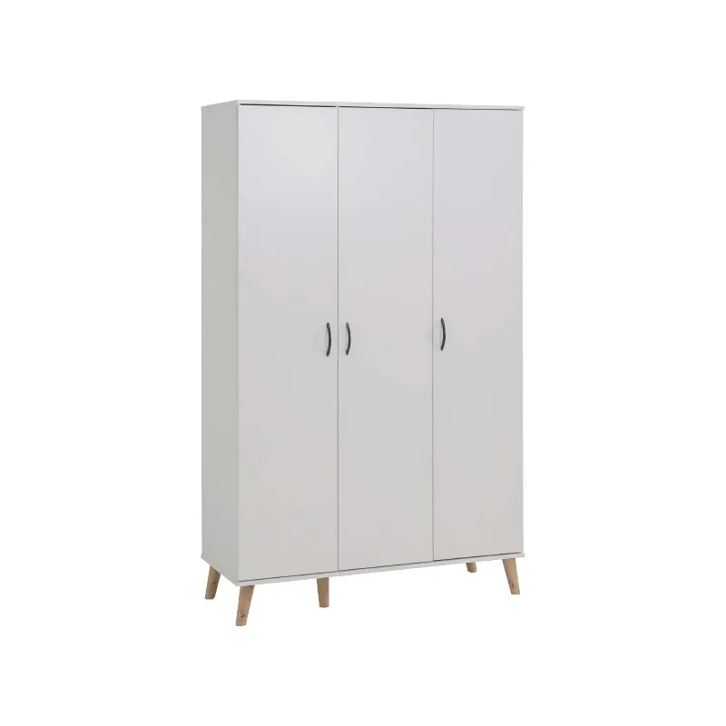 CTX WARDROBE CABINET WCF0922-12_0030 WHITE CHIPBOARD 3D, 4 LEGS,