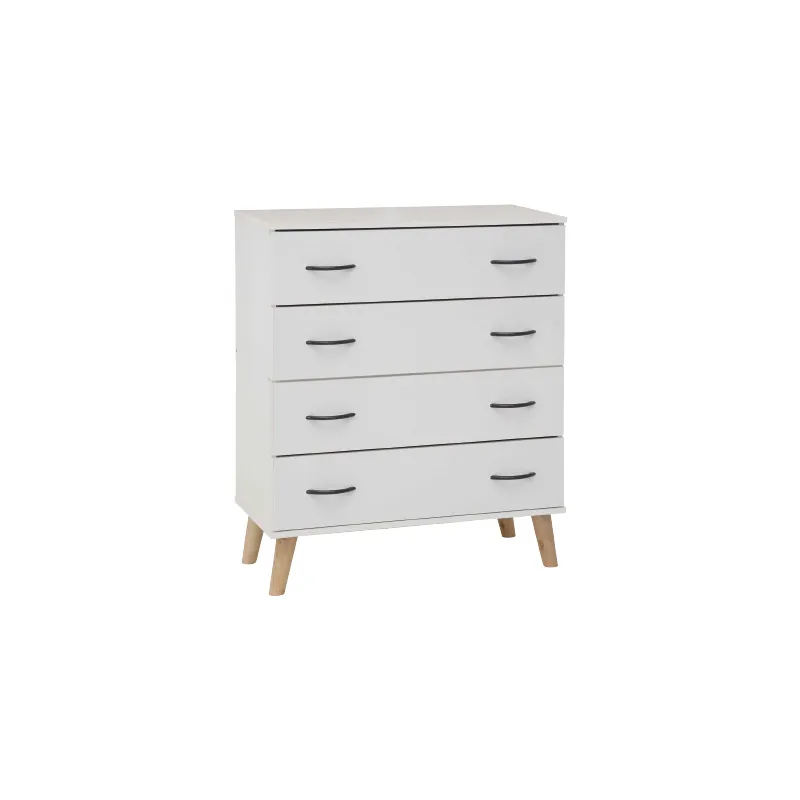CTX CHEST DRAWER DCF0922-14_0017 WHITE CHIPBOARD 4 DRW