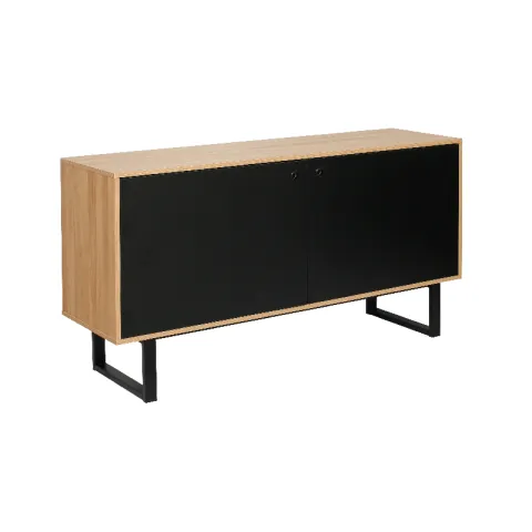 CTX CABINET HAMILTON CJC0623-BS-1835 OAK & BLACK METAL +PARTICLE BOARD TWO DOORS