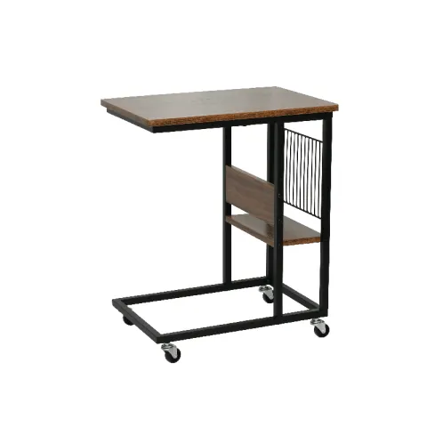 CTX SIDE TABLE CLAYTON TJC0623-CJ-2004 EBONY BLACK WENGUE METAL +PARTICLE BOARD SIDE TABLE