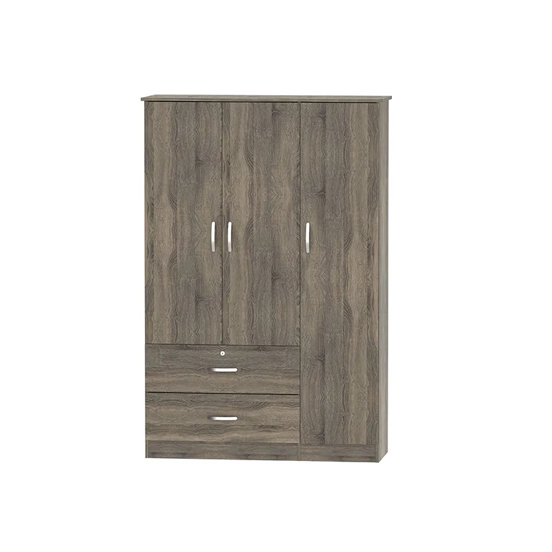 CTX WARDROBE FRANCO WCDO3DF0125-1239 DARK OAK CHIPBOARD LAMINATED WITH PU PAPER 3 DOORS W/ DRAWER