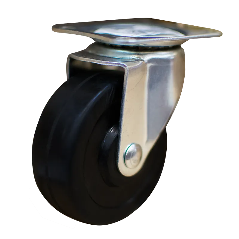 CASTER SWIVEL HAUSMANN 24075 FC RUBBER 7.5CM