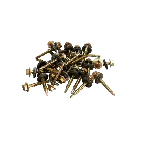 HAUSMANN SCREW YELLOW ZINC PLATED CARBON STEEL FOR METAL HEX