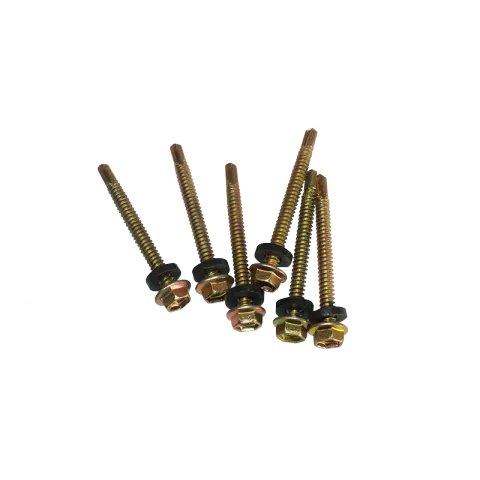 HAUSMANN SCREW YELLOW ZINC PLATED CARBON STEEL FOR METAL HEX