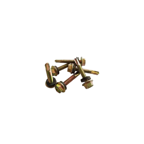 HAUSMANN SCREW YELLOW ZINC PLATED CARBON STEEL FOR METAL HEX