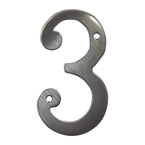 HAUSMANN HOUSE NUMBER WNS103 SATIN FINISH STAINLESS STEEL #3