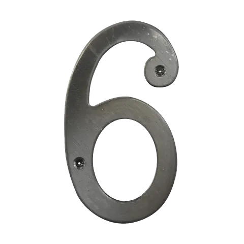 HAUSMANN HOUSE NUMBER WNS106 SATIN FINISH STAINLESS STEEL #6