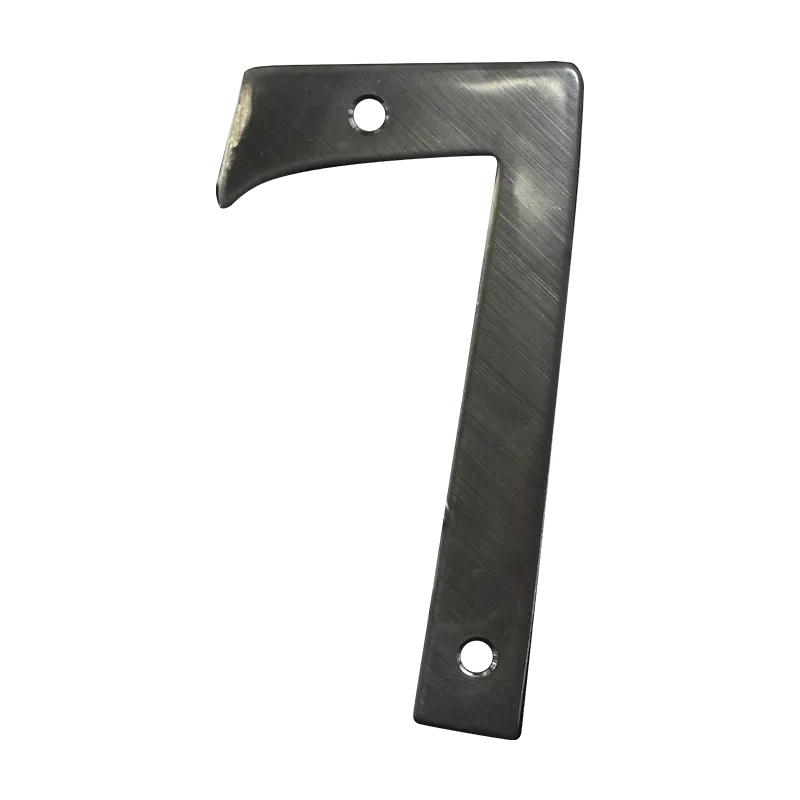 HOUSE NUMBER HAUSMANN WNS107 #7 1.5MM S/S BRSHD FIN.
