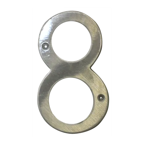 HAUSMANN HOUSE NUMBER WNS108 SATIN FINISH STAINLESS STEEL #8