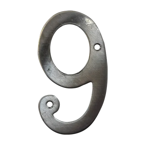 HAUSMANN HOUSE NUMBER WNS109 SATIN FINISH STAINLESS STEEL #9