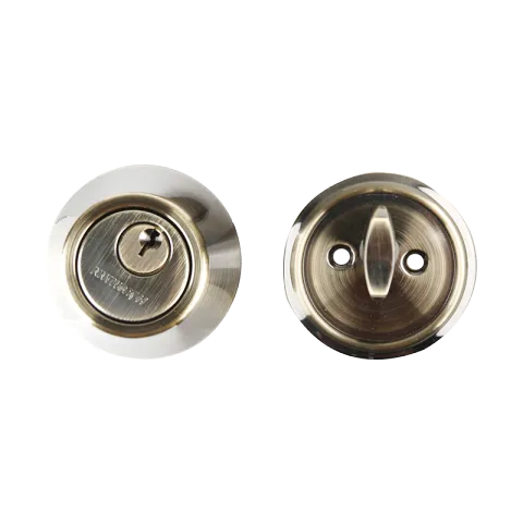 HAUSMANN DEAD BOLT 7301AB ANTIQUE BRASS STAINLESS STEEL SINGLE CYLINDER DEADBOLT