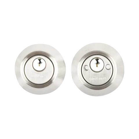 HAUSMANN DEAD BOLT 7312SS SATIN STAINLESS STEEL STAINLESS STEEL DOUBLE CYLINDER DEADBOLT