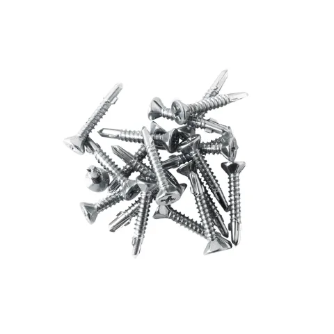 HAUSMANN SCREW BLUE WHITE ZINC C1022 HARDENED STEEL FOR CEMENT BOARD
