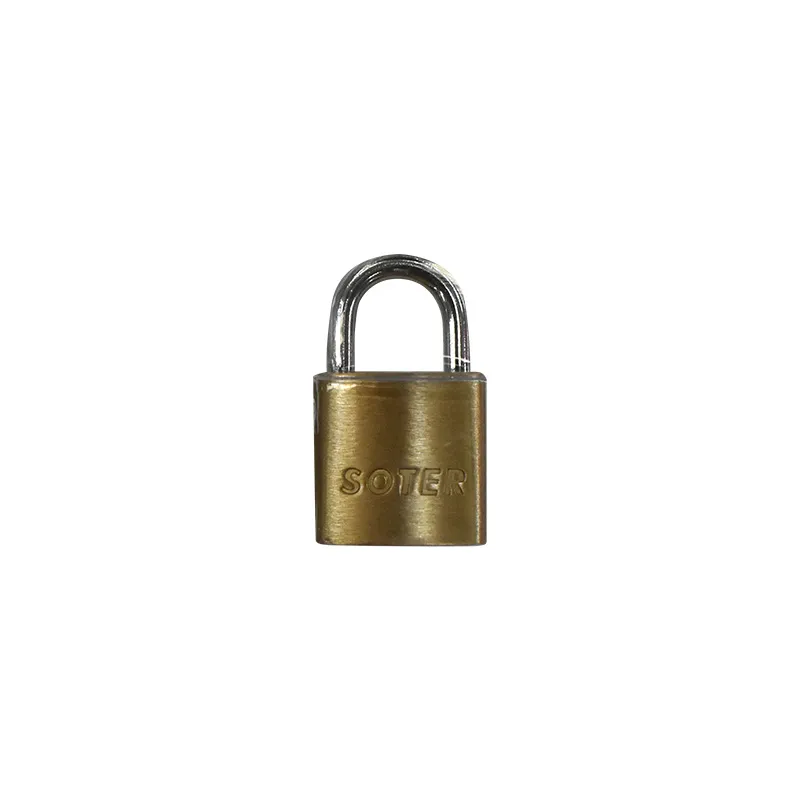 SOTER PADLOCK BC9025 BRASS STEEL PIN MECHANISM SHORT SHACKLE