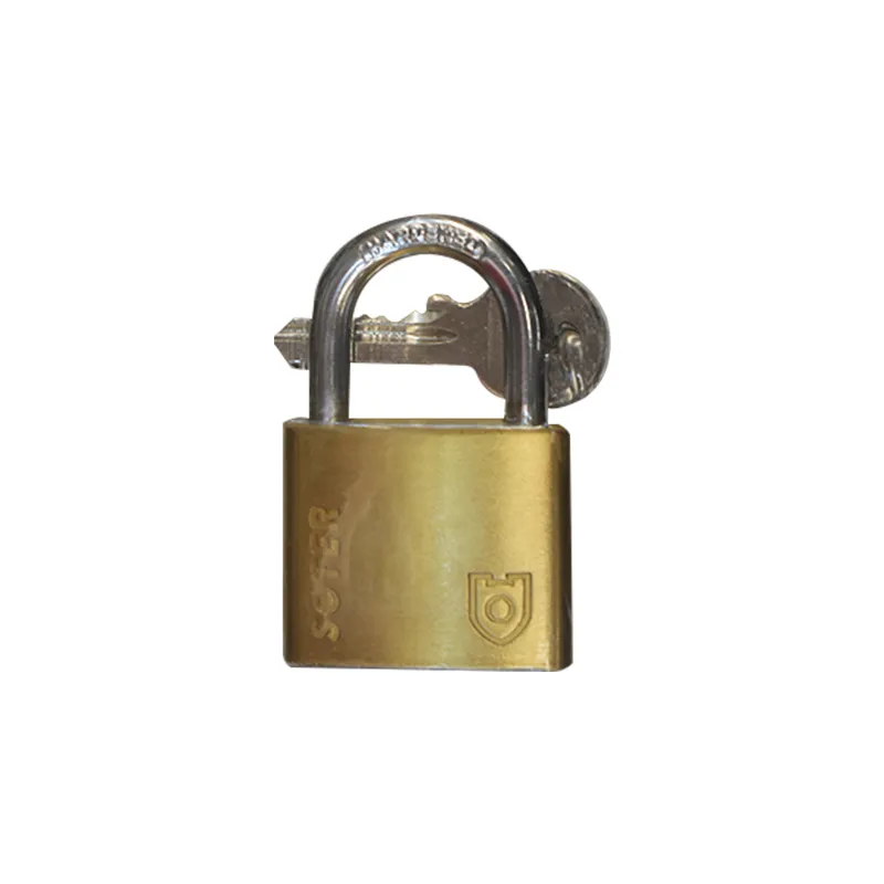 SOTER PADLOCK BC9030 BRASS STEEL PIN MECHANISM SHORT SHACKLE