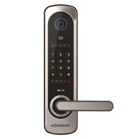 HAUSMANN DIGITAL DOOR LOCK HDL-480 BLACK ALUMINUM W/ POLYCARBONATE DIGITAL RECTANGULAR