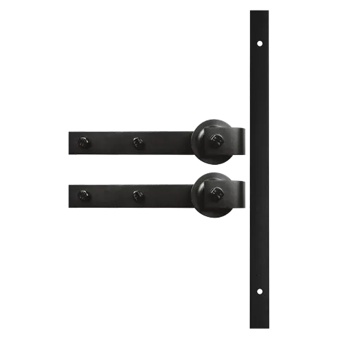 HAUSMANN DOOR RAIL HL-066 SPRAY SAND BLACK ZINC ALLOY REGULAR