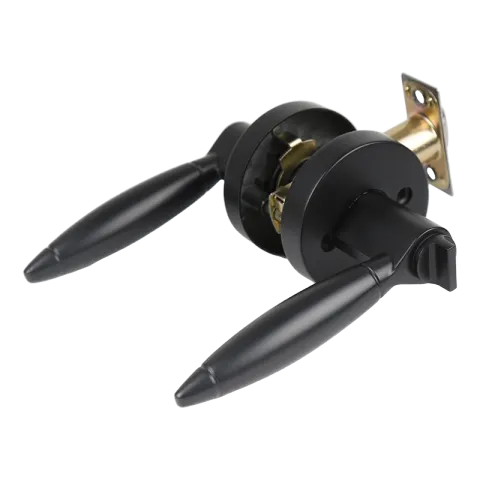 HAUSMANN PRO LEVERSET LHS0922-F98041 MATTE BLACK ZINC ALLOY ENTRANCE LEVER