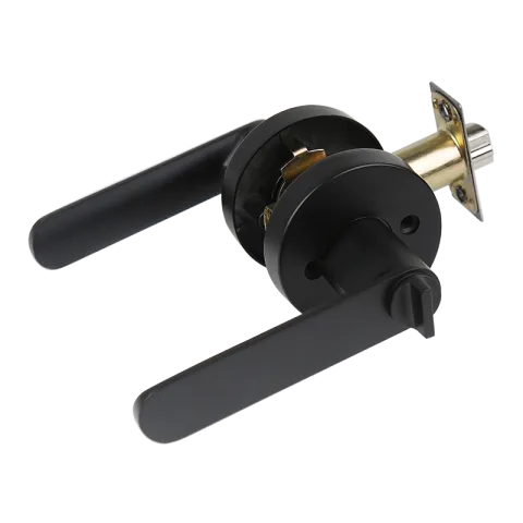 HAUSMANN PRO LEVERSET LHS0922-F98051 MATTE BLACK ZINC ALLOY ENTRANCE LEVER
