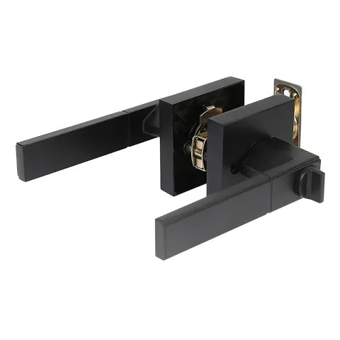 HAUSMANN PRO LEVERSET LHS0922-F98121 MATTE BLACK ZINC ALLOY ENTRANCE LEVER