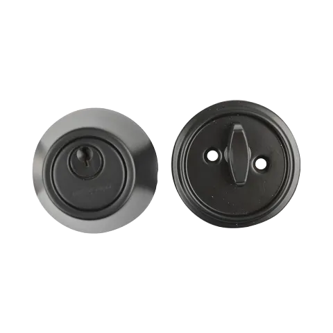 HAUSMANN DEAD BOLT DHS0922-7301 MATTE BLACK STAINLESS STEEL SINGLE CYLINDER DEADBOLT