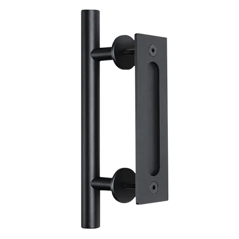 HAUSMANN BARN DOOR ACCESSORY BHQ1222-QH-DH-08 BLACK CARBON STEEL 200KG A CLASS HANDLE