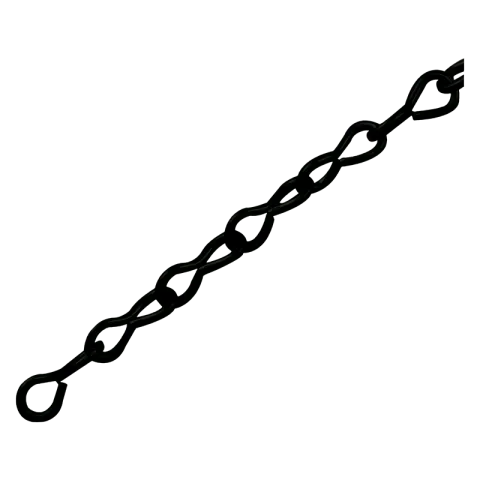 LINK PRE-CUT CHAIN CLS1123-J20BL2.5MC 2.0MM BLACK LOW CARBON STEEL 7.0Kgs SINGLE JACK CHAIN