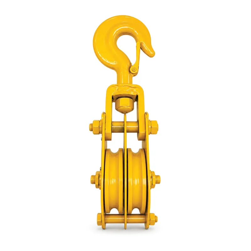 HAUSMANN DOUBLE WHEEL HOOK DHT0224-HQGK2-2 RED STEEL 2T LIFTING PRODUCT DOUBLE WHEEL HOOK TYPE SNATCH BLOCK