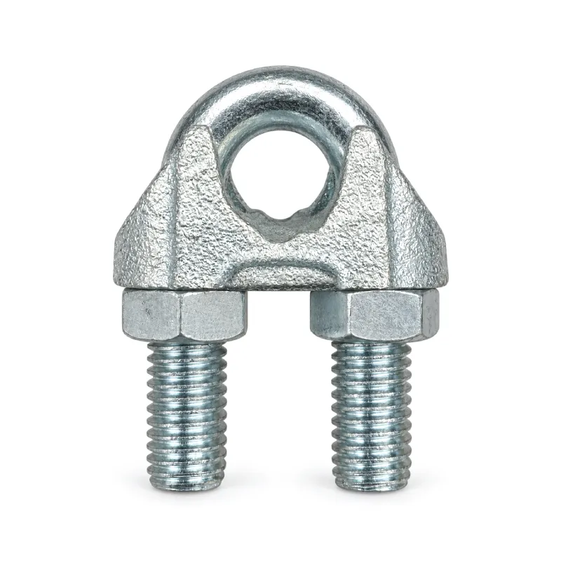 HAUSMANN WIRE ROPE CLIPS WHT0224-DIN741 GALVANIZE STEEL RIGGING MALLEABLE WIRE ROPE CLIPS, ELEC.GALV.