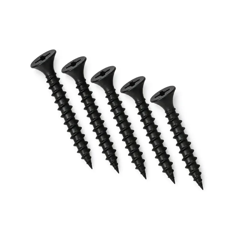 HAUSMANN GYPSUM SCREW SHZ1024-#10x2 BLACK PHOSPHATED CARBON STEEL 100PCS/PACK FOR WOOD