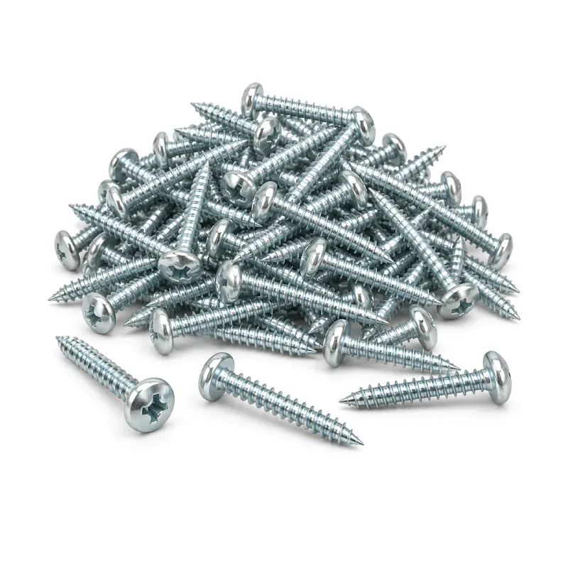 HAUSMANN METAL SCREW SHZ1024-#10x 1 1/2 ZINC PLATED CARBON STEEL 100PCS/PACK FOR METAL