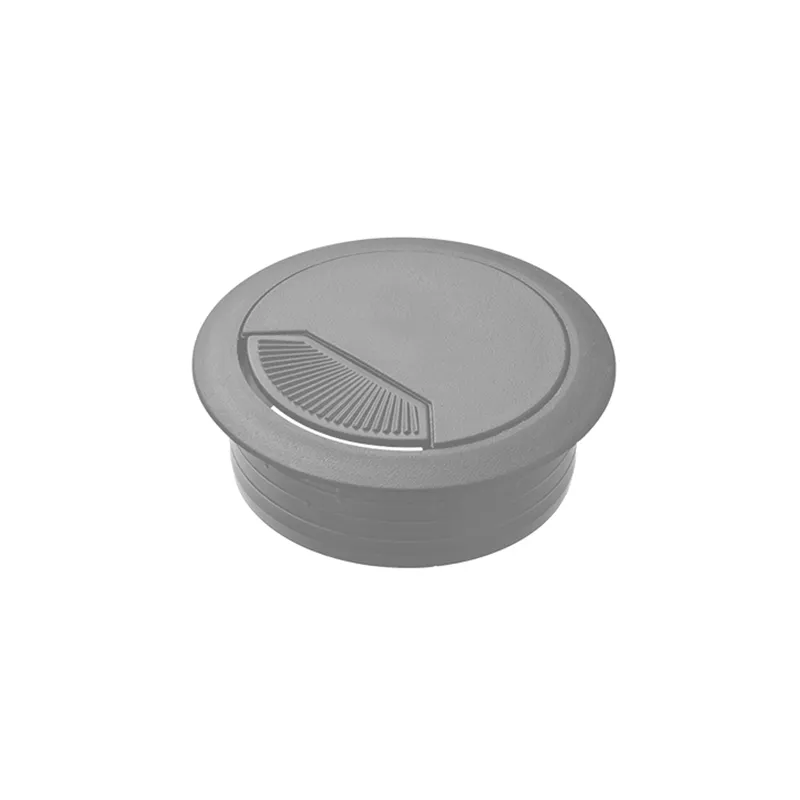 HAUSMANN CABLE GROMMET CHT0625-CGHT0525 -DF.8310 MATT GRAY ALUMINUM ALLOY FURNITURE FITTINGS RECTANGULAR