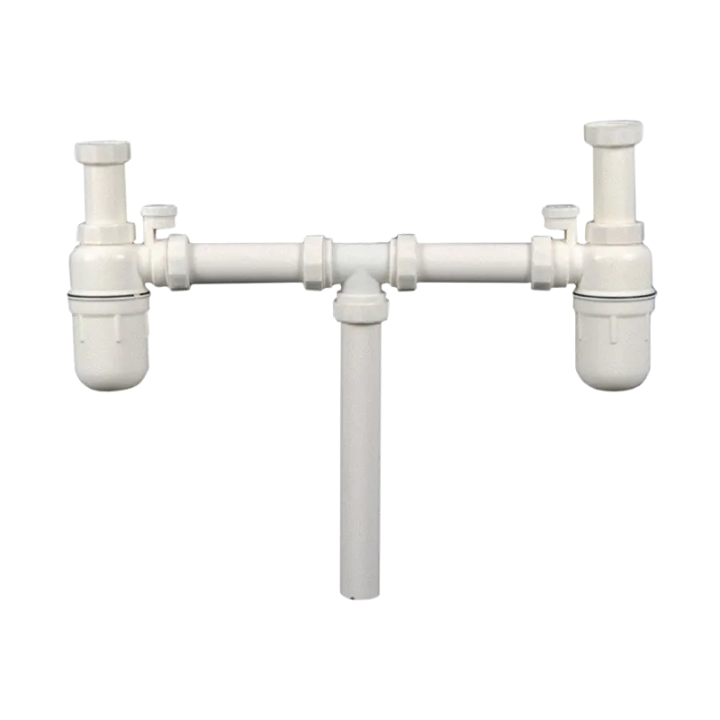 BREMEN HANG CABINET ZIRCON WHITE PVC DRAIN DOUBLE