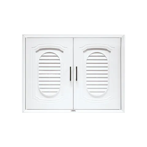 QUEEN HANG CABINET ZIRCON WHITE PVC DOUBLE