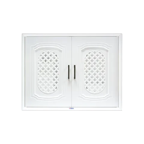 QUEEN HANG CABINET ZIRCON WHITE PVC DOUBLE