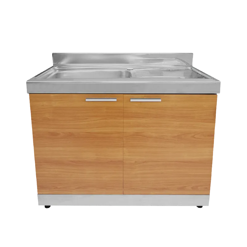 COUNTER CABINET DIAMOND LES-1100L W/SINK CHERRY 100CM