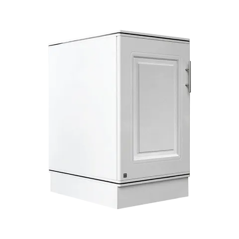 KING COUNTER CABINET PEARL WHITE SINGLE