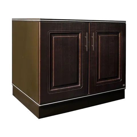 KING COUNTER CABINET PEARL DARK OAK DOUBLE
